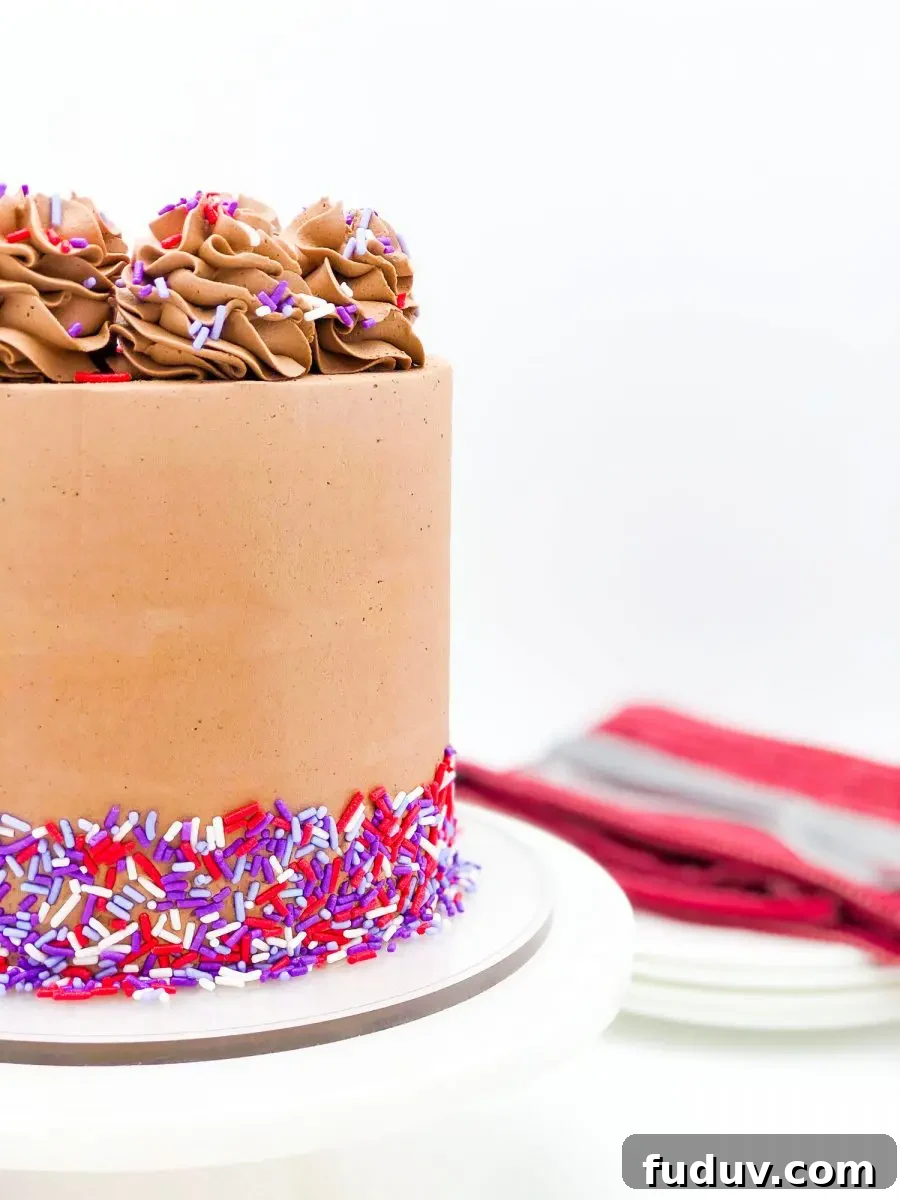 Double chocolate cake whole