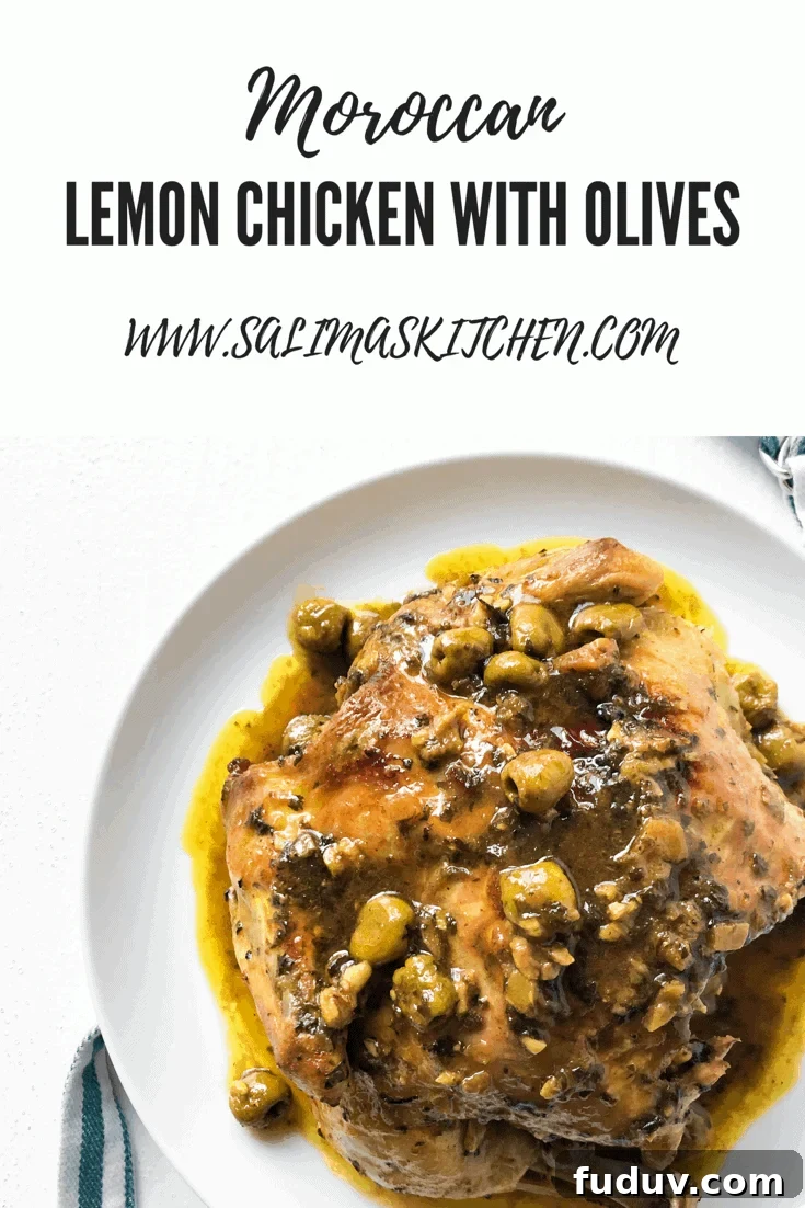 Moroccan Preserved Lemon Chicken with Olives Recipe 6 A Moroccan roasted chicken with olives and preserved lemon