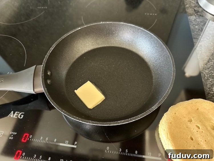 pan with butter in it