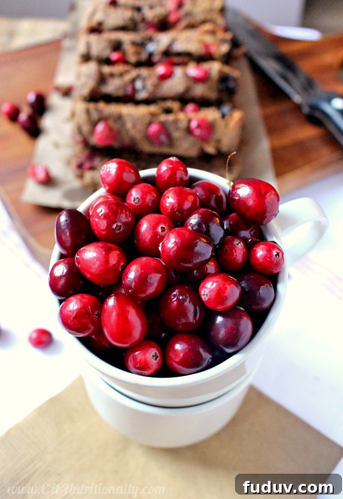 Vegan Cranberry Ginger Quick Bread | C it Nutritionally