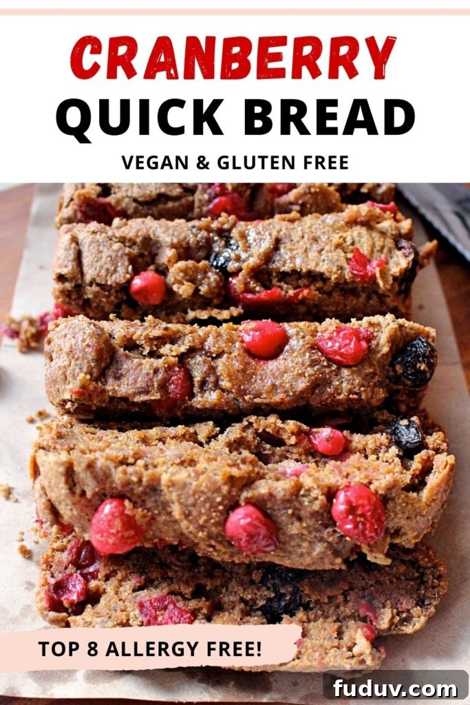 Vegan Cranberry Quick Bread