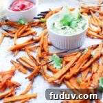Spicy Baked Sweet Potato Fries & Healthy Vegetarian Aioli