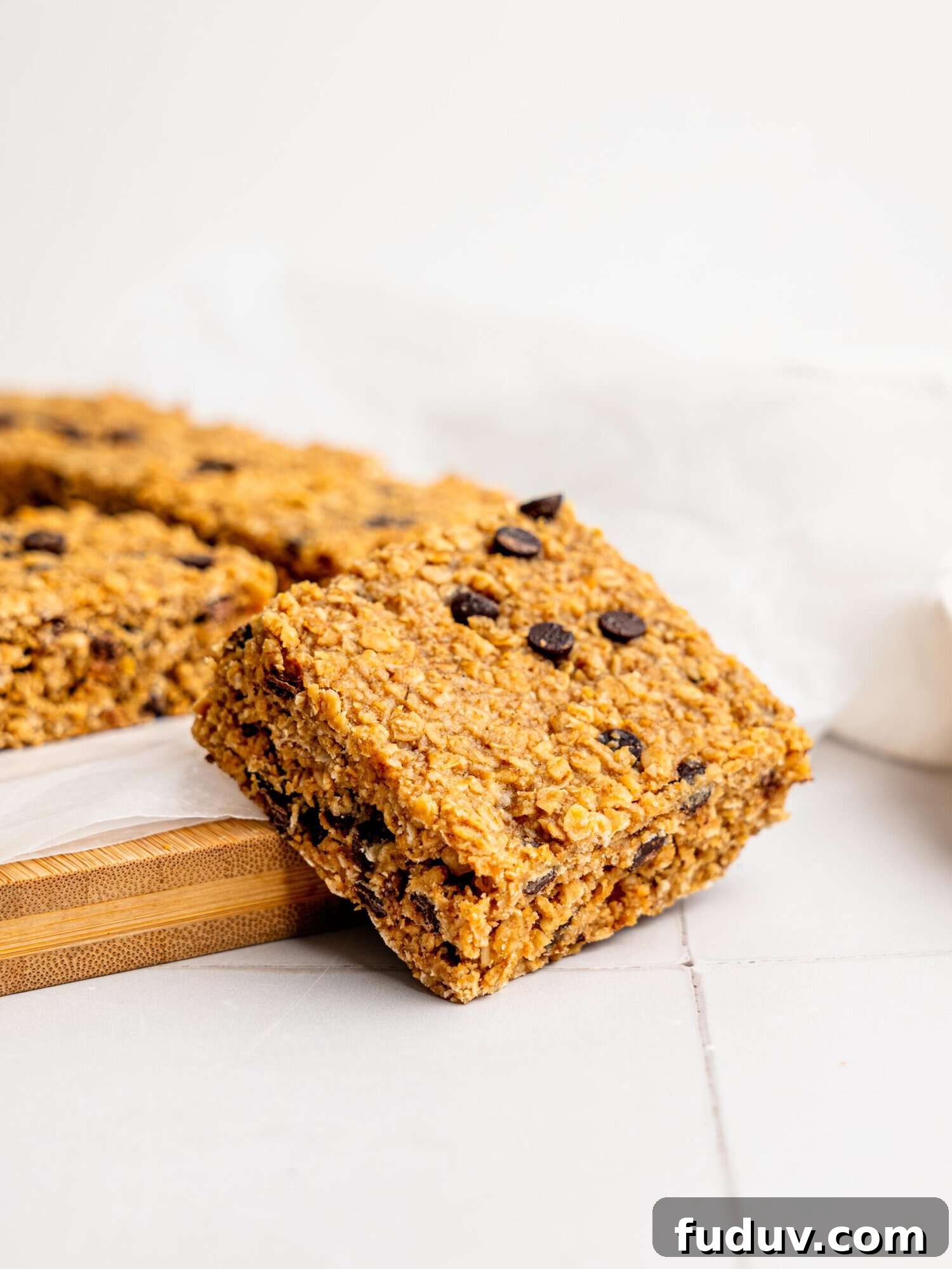 Quick and Easy Chocolate Chip Flapjacks: made in one bowl.