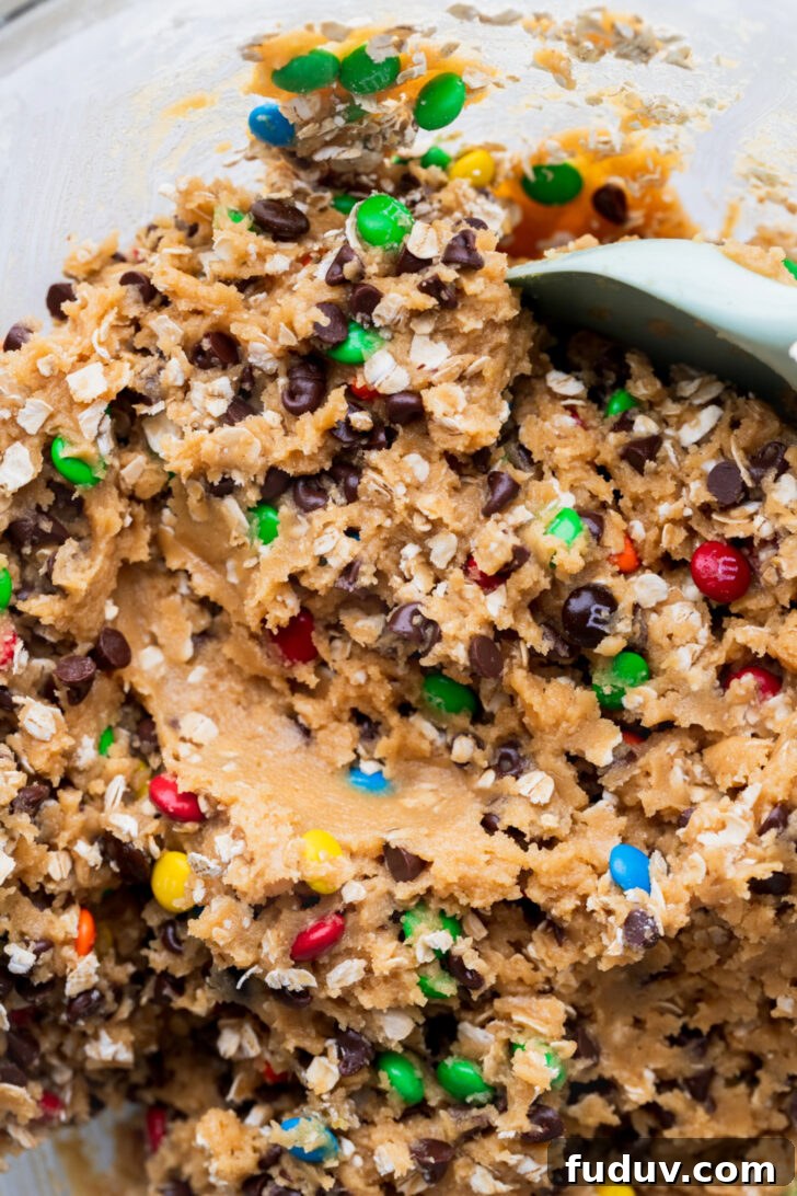 Cookie dough in a bowl.
