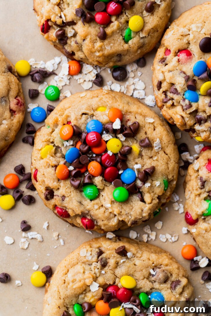 Top views of cookies.