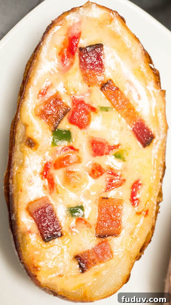 Pimento Cheese Potato Skin recipe with bacon