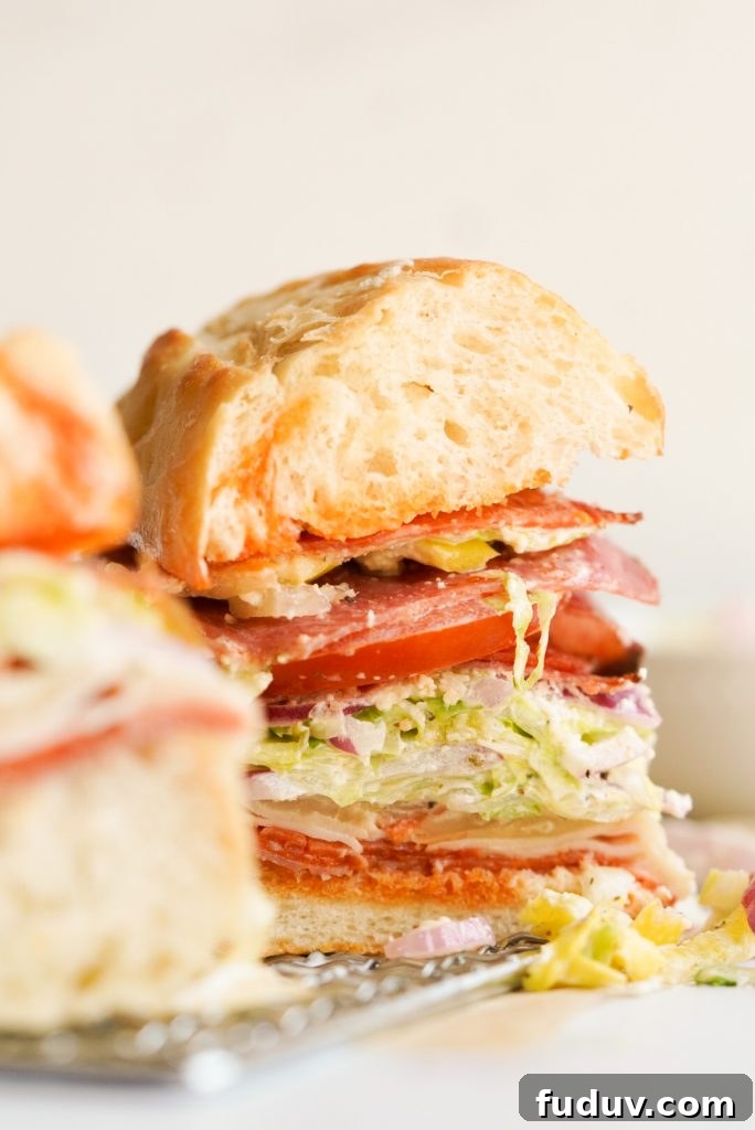 TikTok Italian grinder salad sandwich