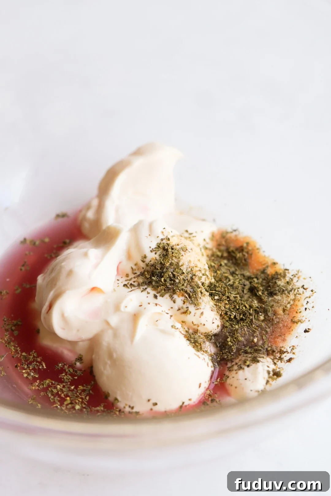 grinder salad dressing before mixing
