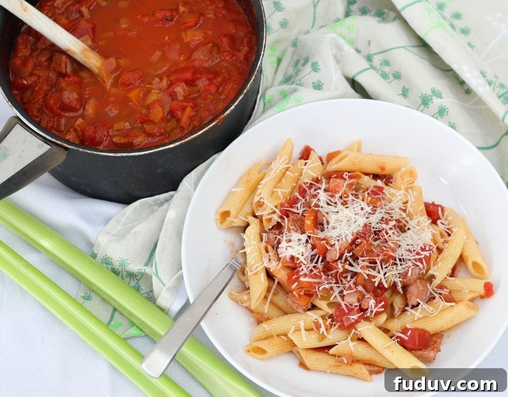 ragu made of leftover turkey