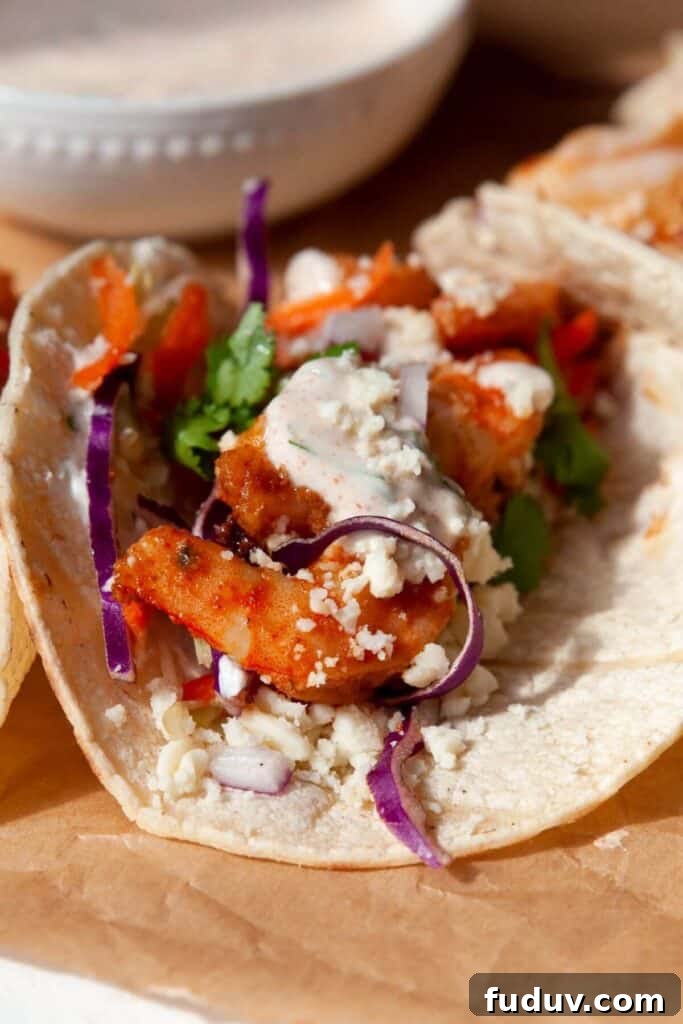 Baja shrimp tacos