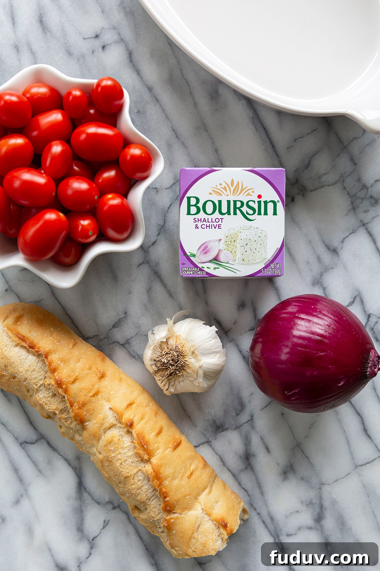 Baked Boursin Dip with Oven-Roasted Tomatoes 4 Baked Boursin Dip