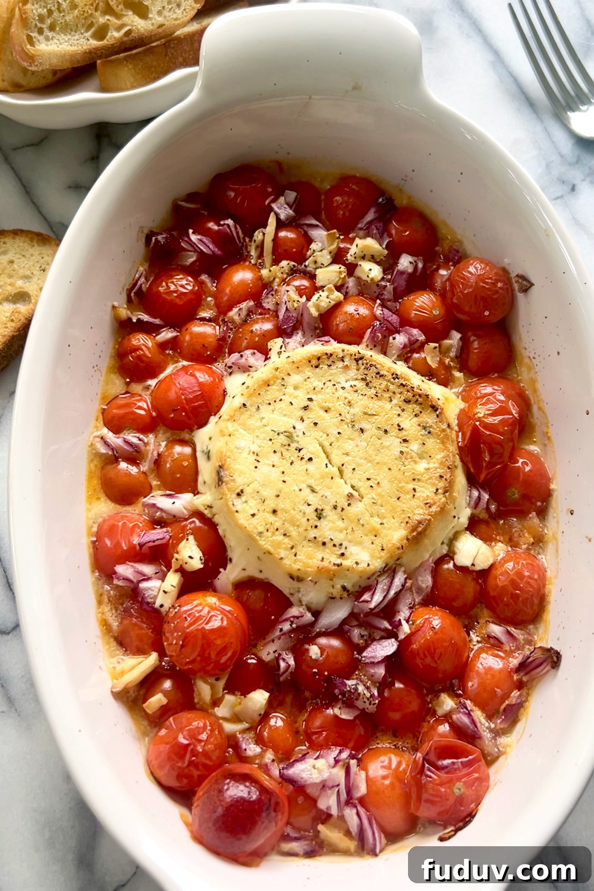 Baked Boursin Dip with Oven-Roasted Tomatoes 5 Baked Boursin Cheese Dip with Roasted Tomatoes