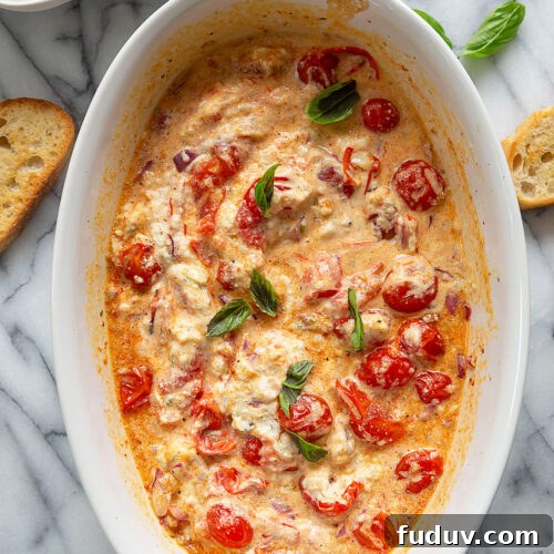 Baked Boursin Dip with Oven-Roasted Tomatoes 8 baked boursin dip