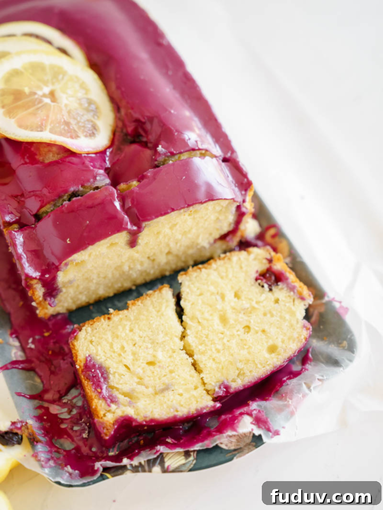 Lemon Loaf Cake with Blueberry Glaze Recipe for Spring Baking 2 img 8750 1