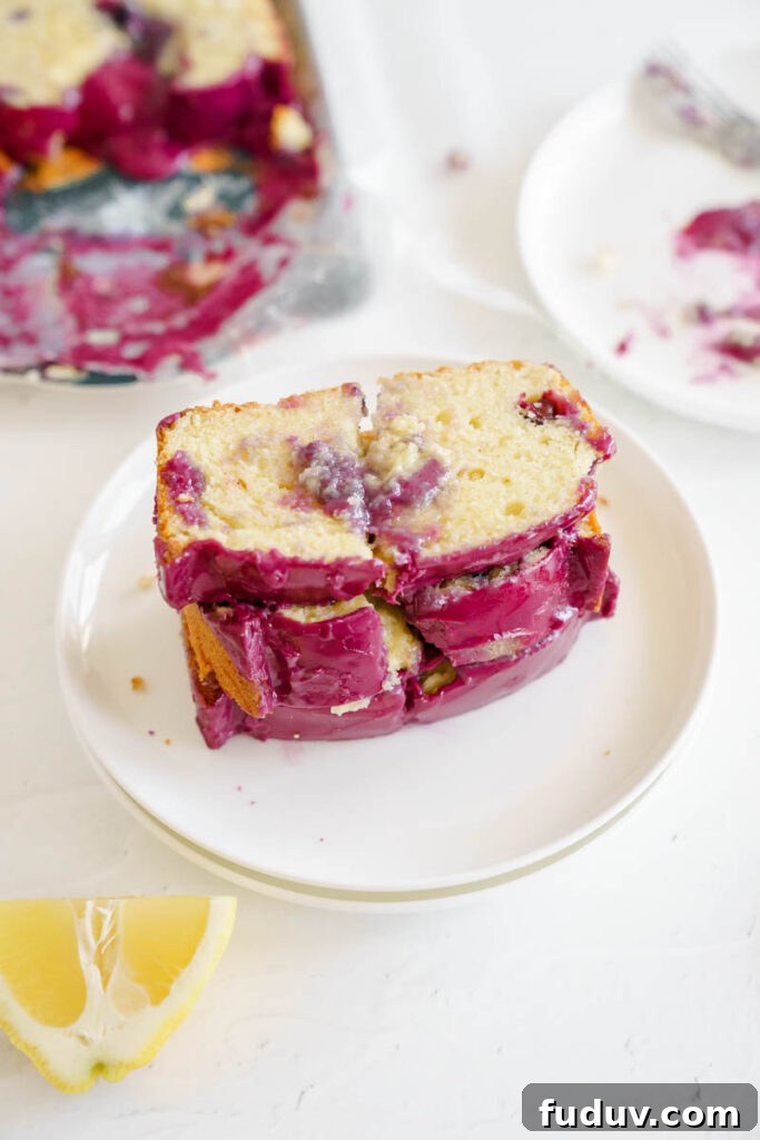 Lemon Loaf Cake with Blueberry Glaze Recipe for Spring Baking 6 img 8750 5