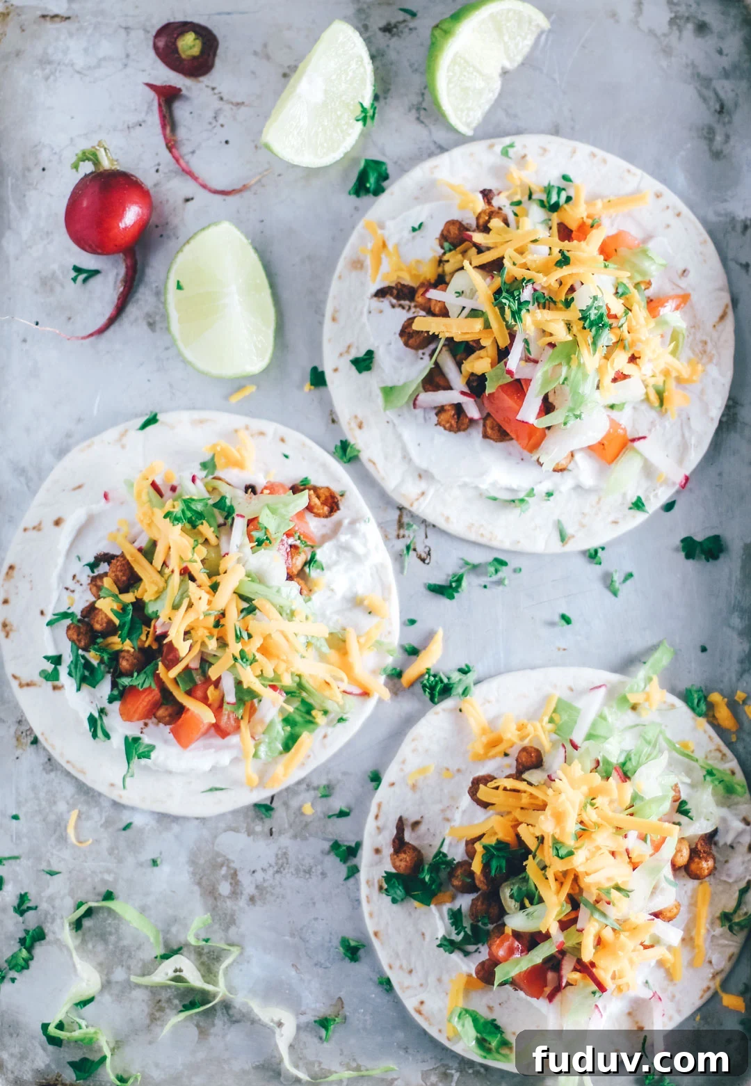 Crispy Chipotle Chickpea Tacos | Killing Thyme