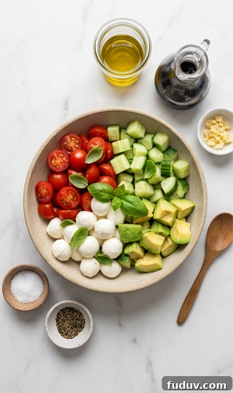 Cucumber Mozzarella Salad Recipe for Fresh Summer Meals 2 Cucumber Mozzarella Salad